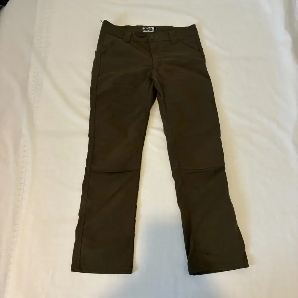 Edgevale Foothill Pant Mens 30x30 Forest Ripstop Hiking Stretch Double Knee USA